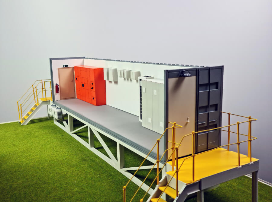 Mobiles Rechenzentrum im Container