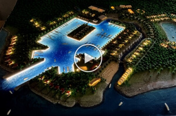 Bahamas Resort Architekturmodell