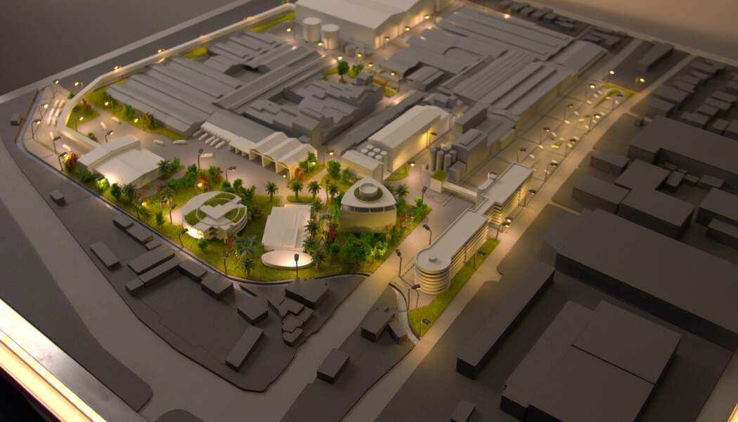 Architekturmodelle für Brauerei