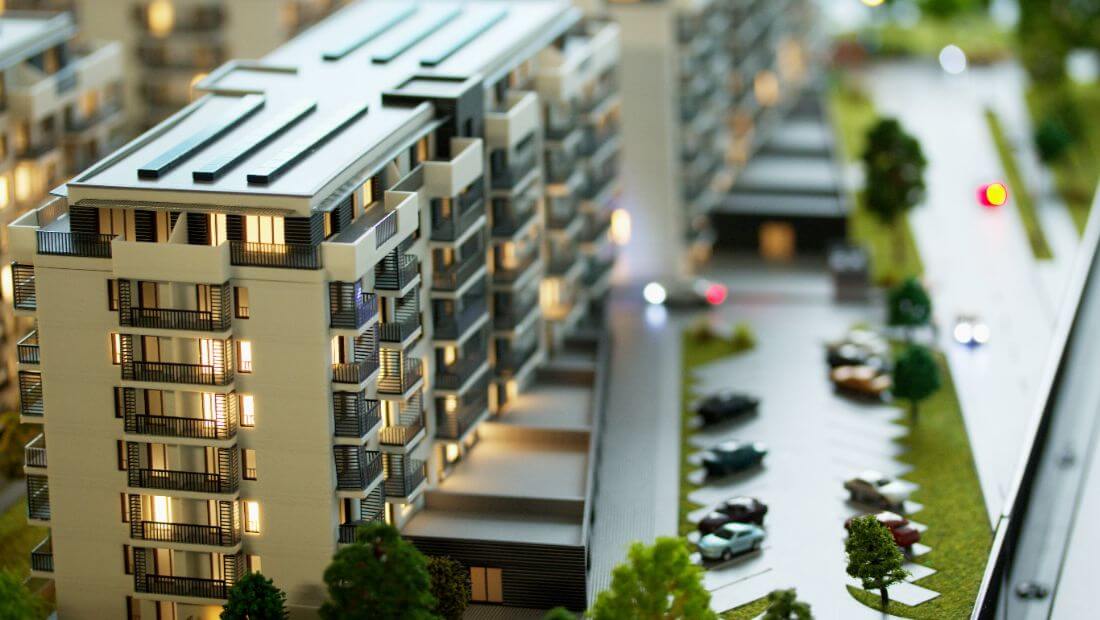 modernen Wohnkomplexes