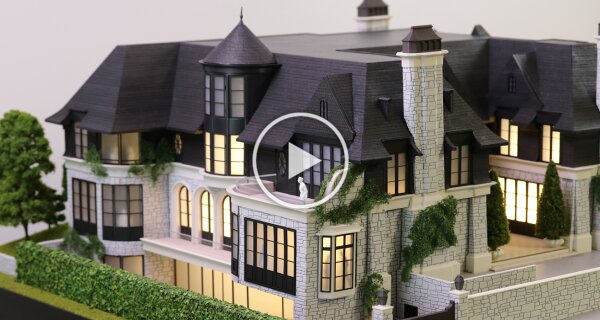 Einfamilienhaus - Steinhaus Architekturmodell